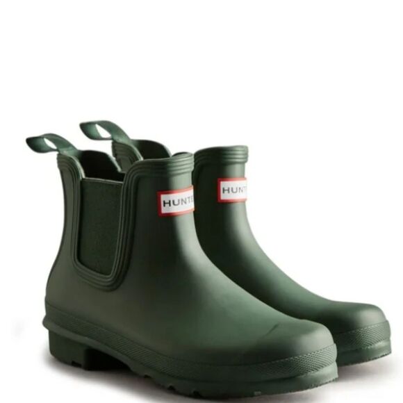 Hunter Original Chelsea Rain Boot- Hunter Green